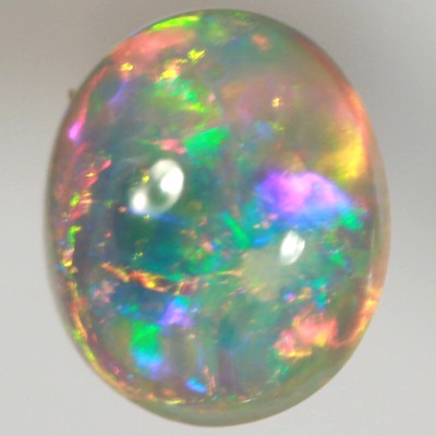 SOLID CRYSTAL OPAL Bright rolling flashes in 3D pattern